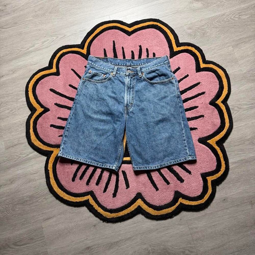 Vintage Y2K Levi’s 550 Relaxed Fit Denim Jean Shorts Jorts Size 33 Blue